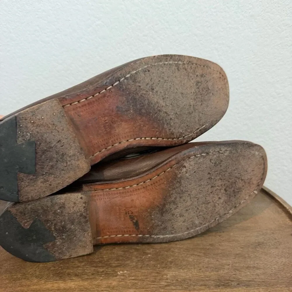 Alden Cape Cod Collection Brown Leather Horse Bit Slip-On Loafer Men's Size 10